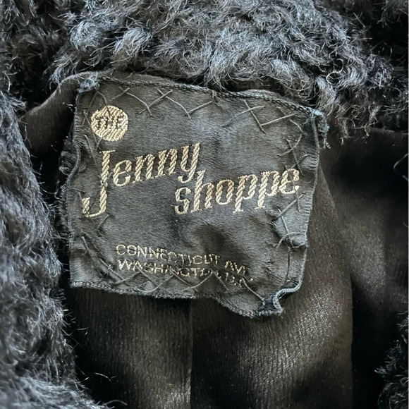 Vintage 1950’s Faux Persian Lamb Double Breasted Peacoat Approx Women’s Small - Picture 2 of 10